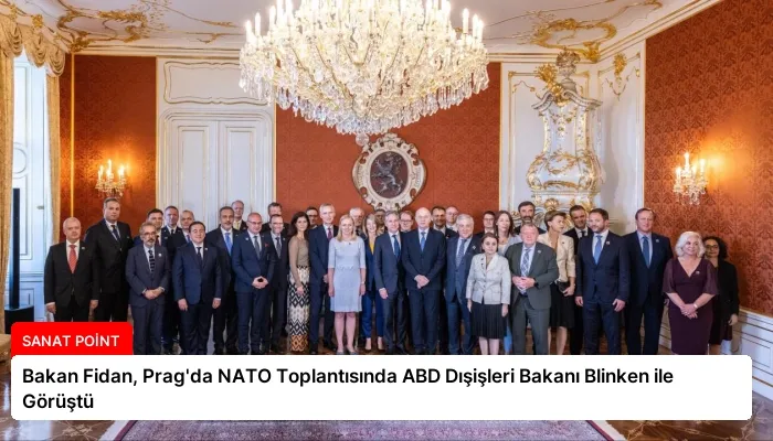 Bakan Fidan, Prag’da NATO Toplantısında ABD Dışişleri Bakanı Blinken ile Görüştü