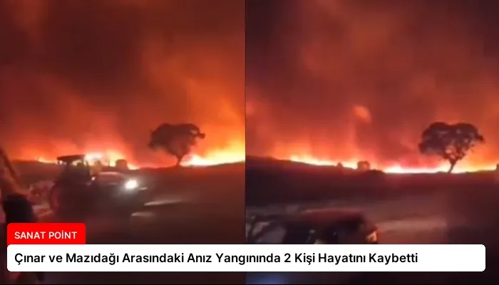 Çınar ve Mazıdağı Arasındaki Anız Yangınında 2 Kişi Hayatını Kaybetti