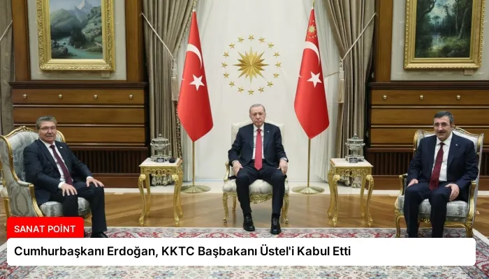 Cumhurbaşkanı Erdoğan, KKTC Başbakanı Üstel’i Kabul Etti
