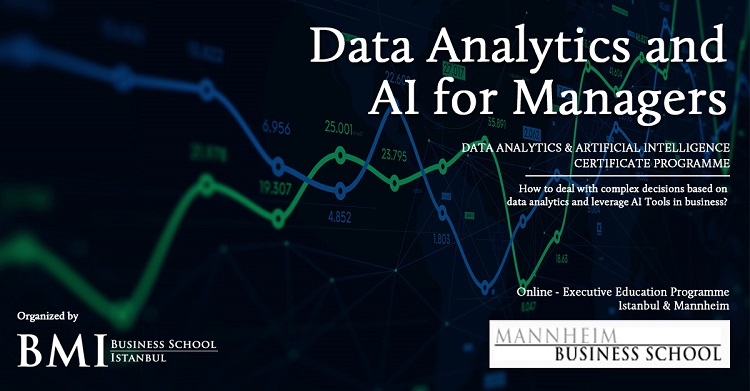 İş liderleri için Veri Analitiği ve Yapay Zeka Sertifika Programı, 7 Aralık’ta başlıyor