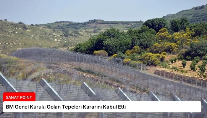 BM Genel Kurulu Golan Tepeleri Kararını Kabul Etti